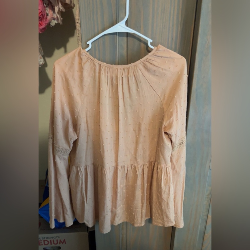 Hem and Thread Blouse - Picture 3 of 4